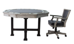 "The Urban" 3-in-1 Slate Bumper Pool Table w/ Card and Dining Top + 4 Chairs by Berner Billiards