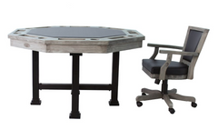"The Urban" 3-in-1 Slate Bumper Pool Table w/ Card and Dining Top + 4 Chairs by Berner Billiards