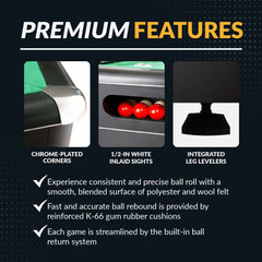 Hathaway Renegade 54-in Bumper Pool Table
